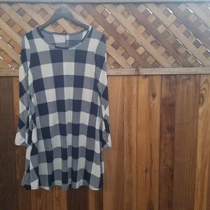 ⚡3/$12⚡ Modcloth Style Fall Checkered Dress